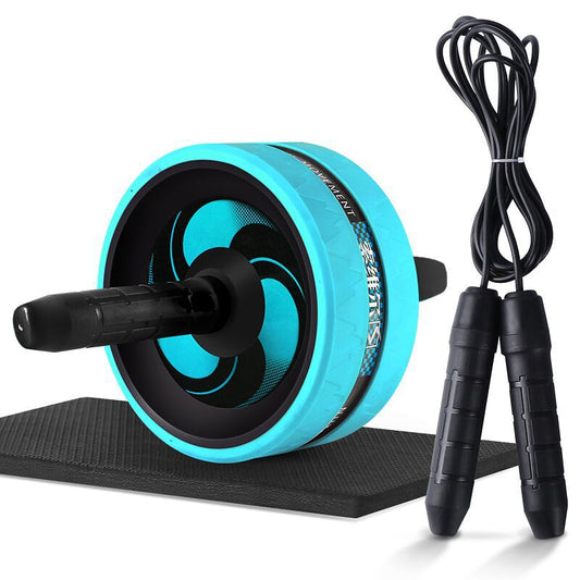 Abdominal Roller With Mat And Jump Rope Set